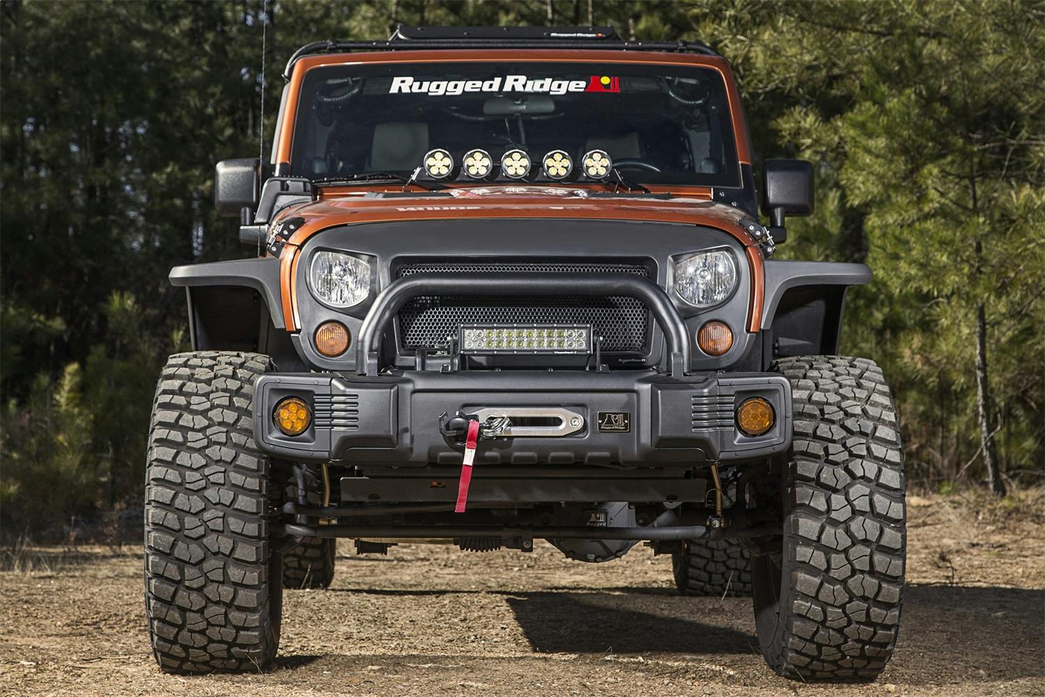 Rugged Ridge 11544.05 Spartacus Stubby Bumper, Black