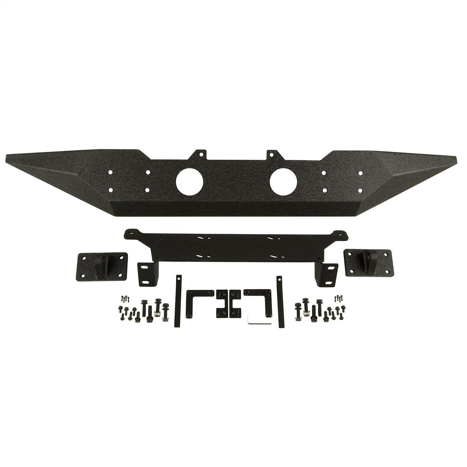Rugged Ridge 11548.03 Spartan Front Bumper, Standard Ends, W/O Overrider