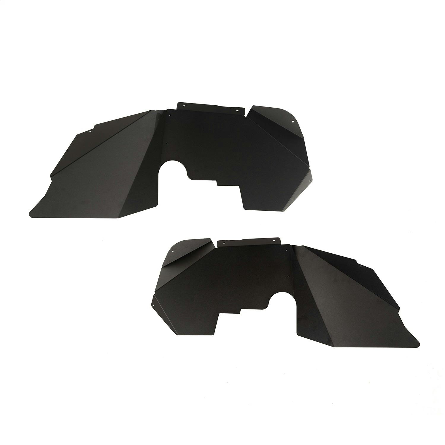 Rugged Ridge 11615.07 Aluminum Front Fender Liners, Black