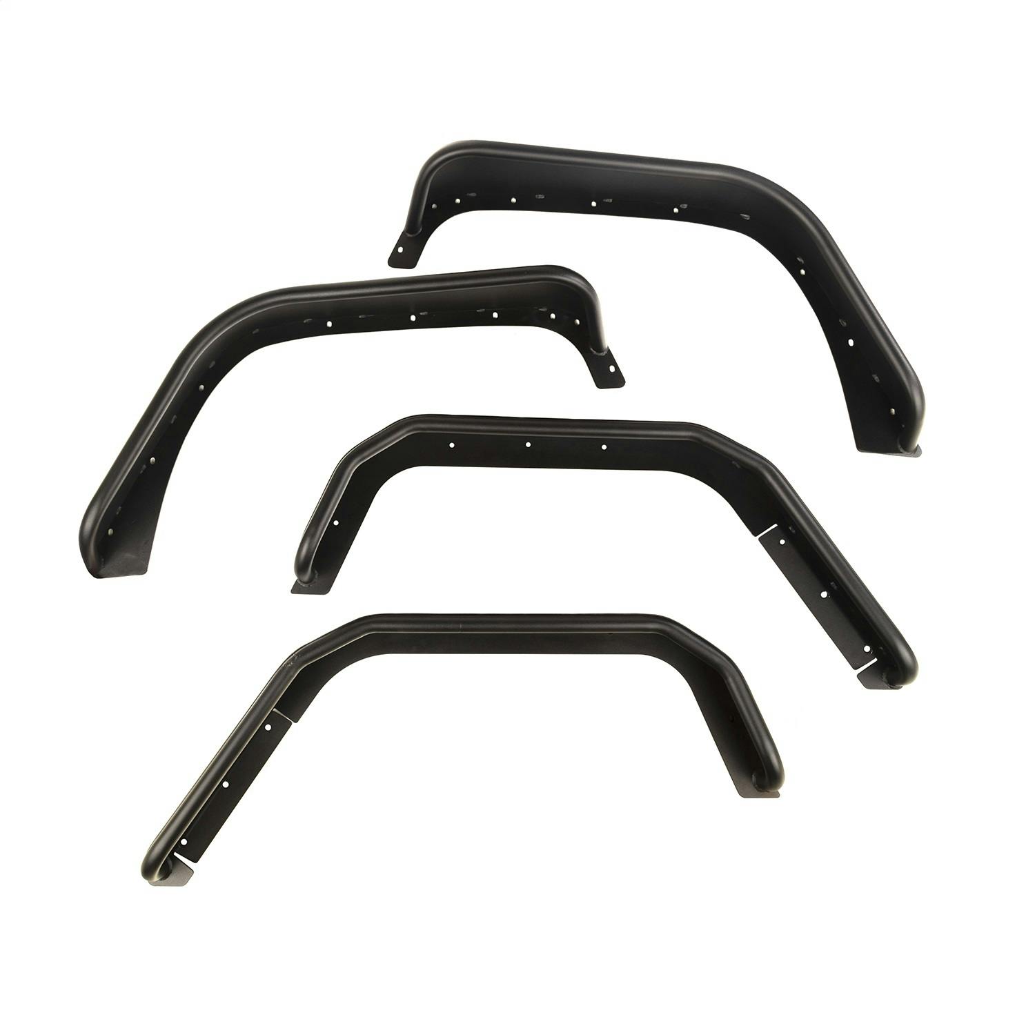 Rugged Ridge 11615.48 Steel Tube Fender Flares, Front/Rear Set