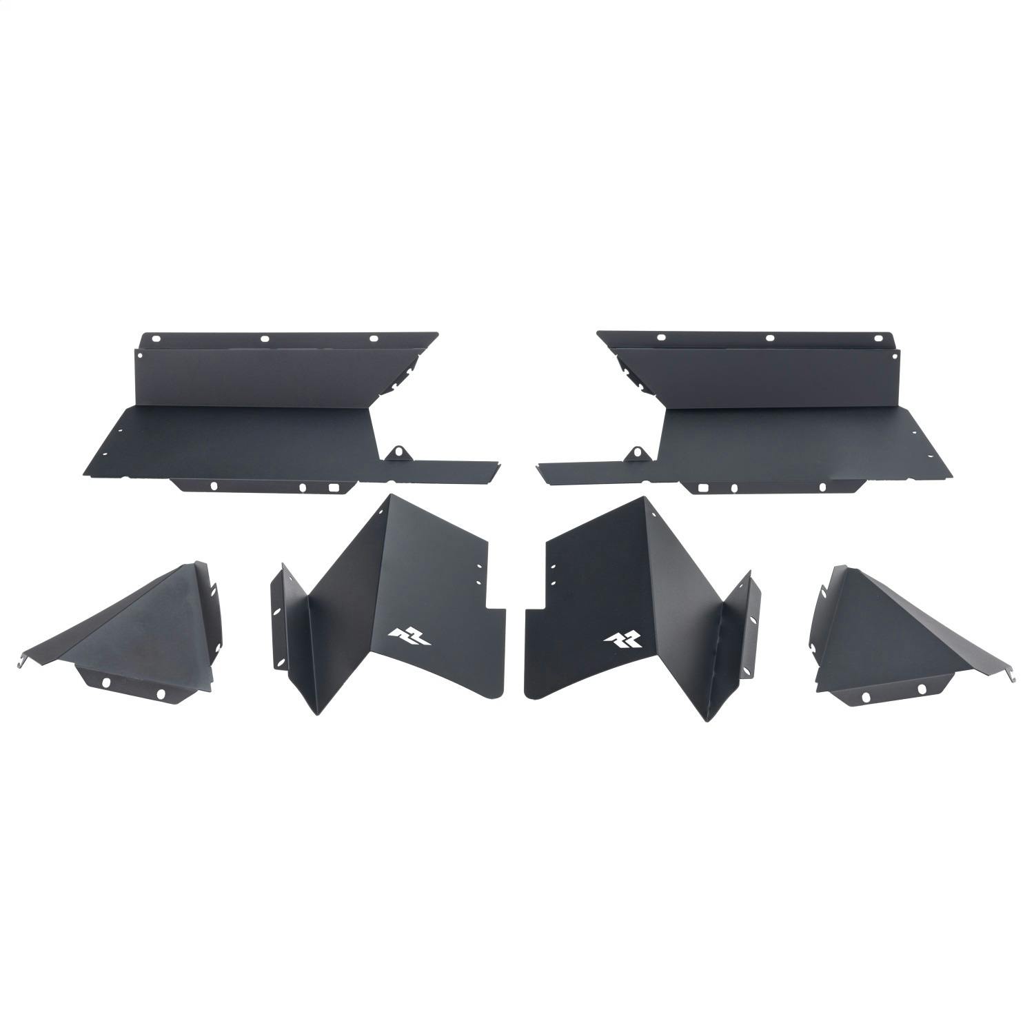Rugged Ridge 11615.63 Inner Fender Liners, Rear, Aluminum, Black
