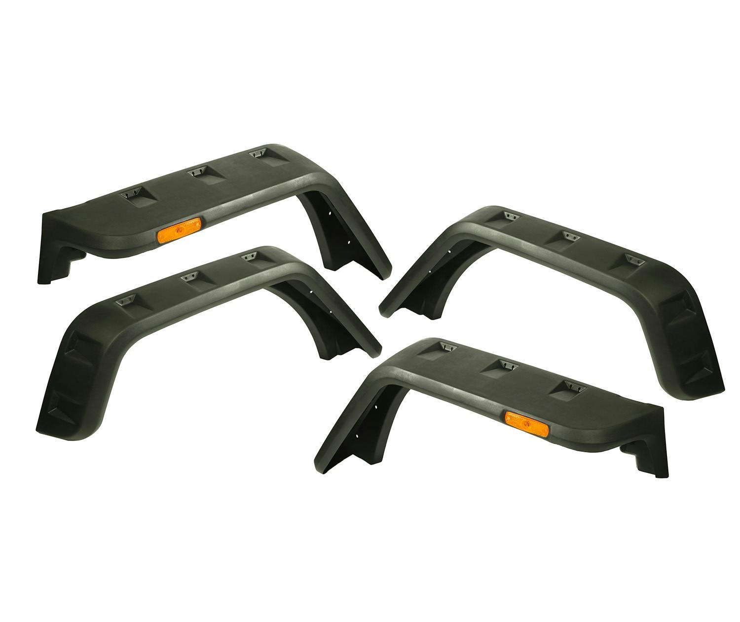 Rugged Ridge 11640.09 Hurricane Fender Flare Kit, EU, Textured