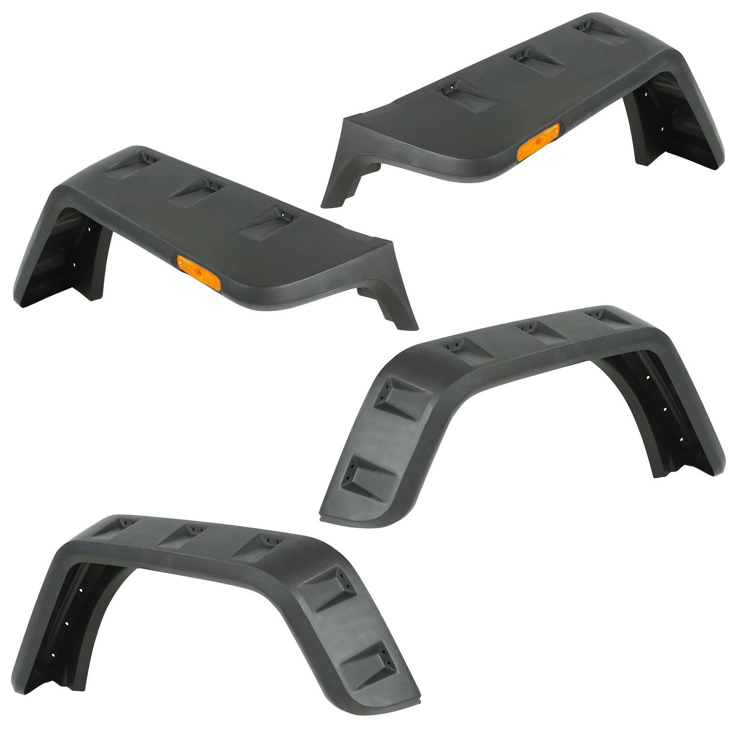 Rugged Ridge 11640.25 Hurricane Fender Flare Kit, US, Smooth