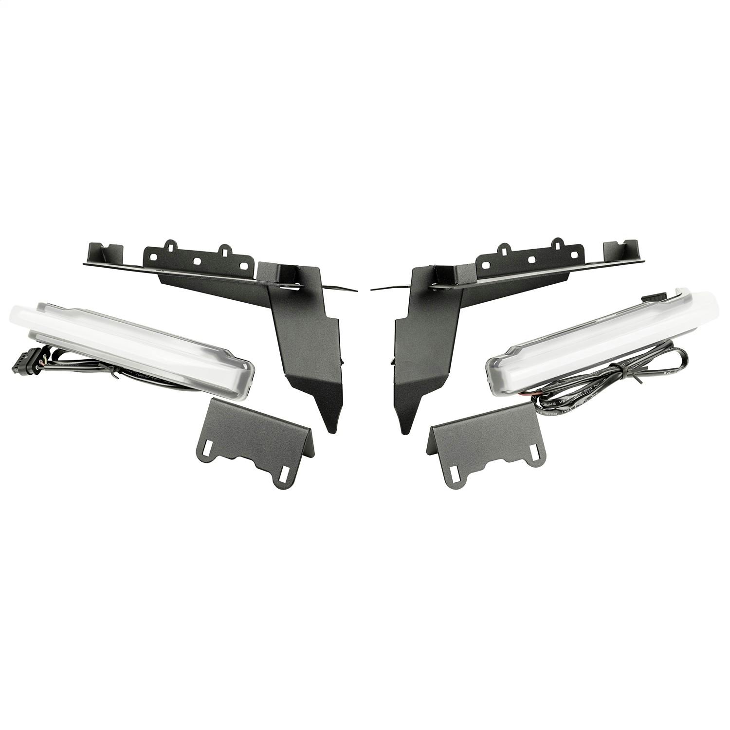 Rugged Ridge 11640.95 Chop Brackets, W/Drl Set, Front
