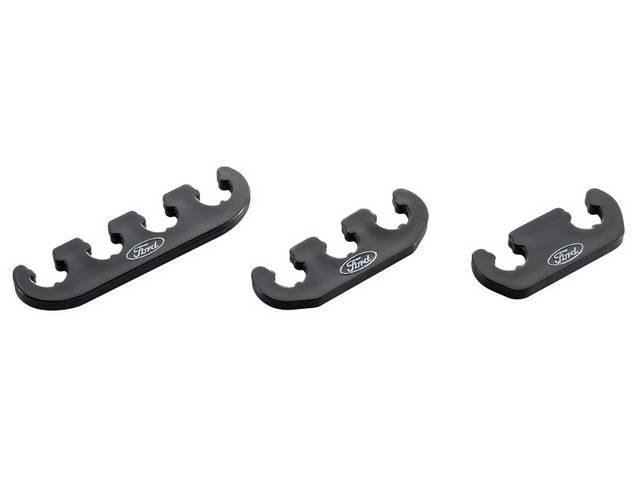 Custom Spark Plug Dividers, Black with Ford Oval Logo