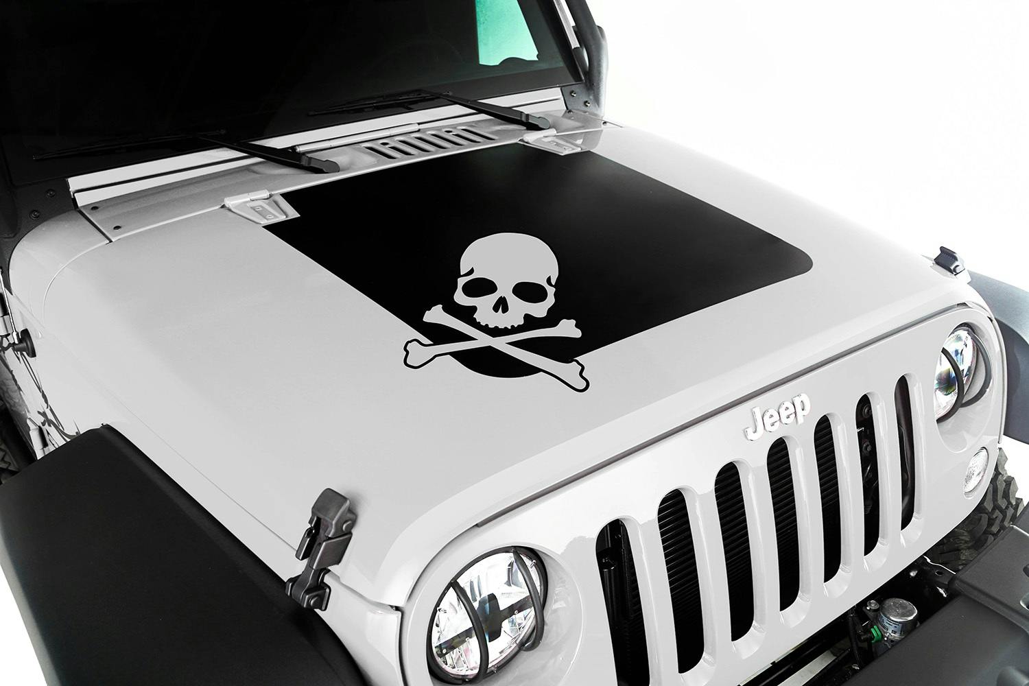 Rugged Ridge 12300.13 Hood Decal, Skull