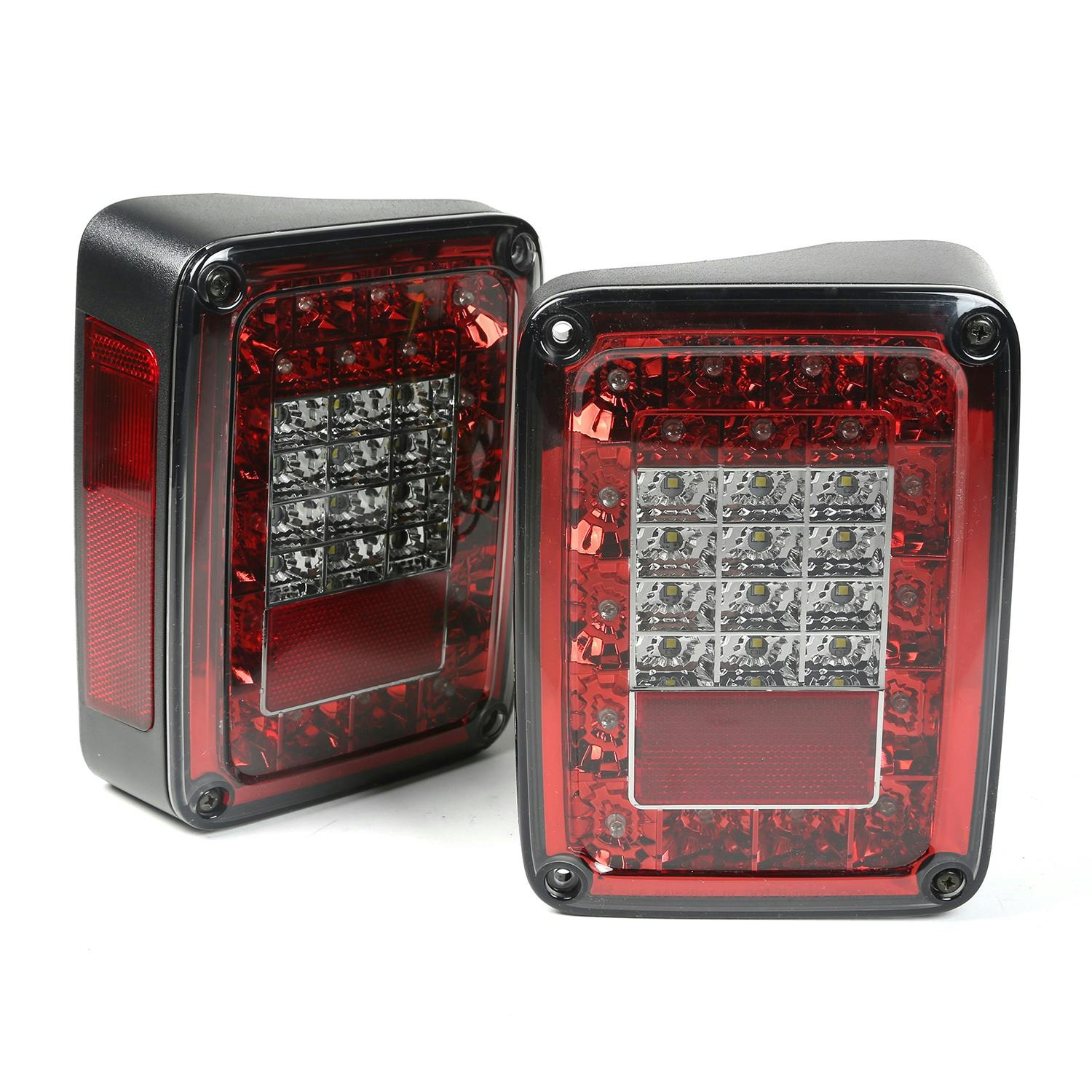 Rugged Ridge 12403.88 LED Tail Light Set, Smoke