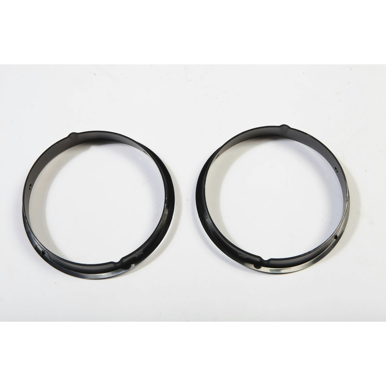 Rugged Ridge 12419.23 Black Headlight Bezels; 97-06 Jeep Wrangler TJ