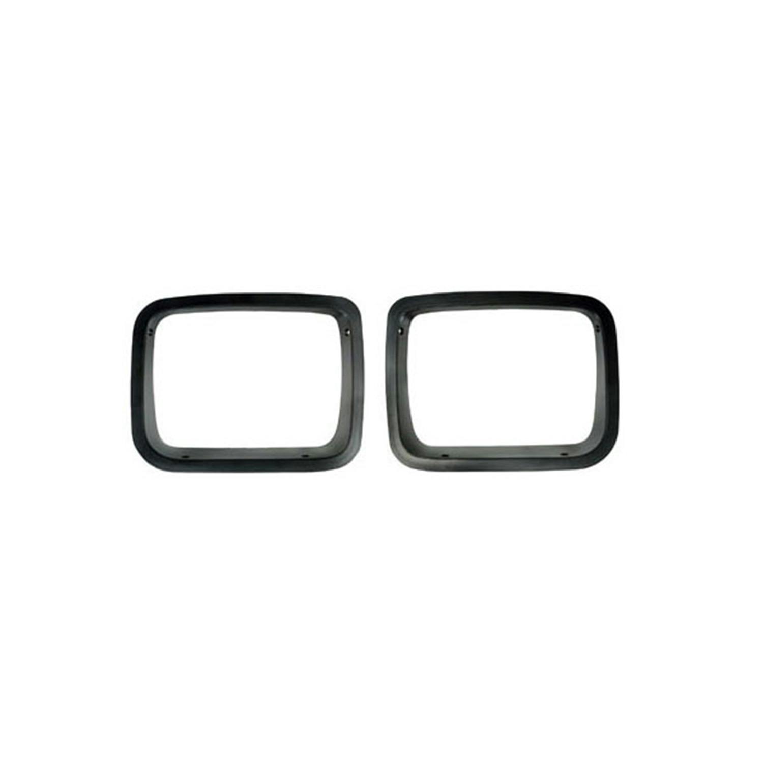 Rugged Ridge 12419.24 Headlight Bezels; Black; 87-95 Jeep Wrangler YJ