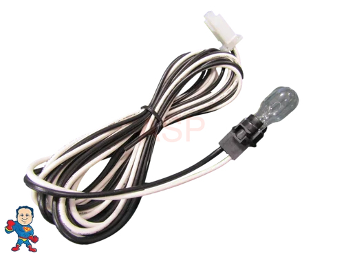 12V Hot Tub Light Assembly with 8′ Wire, 2 Pin Amp Plug & Bulb