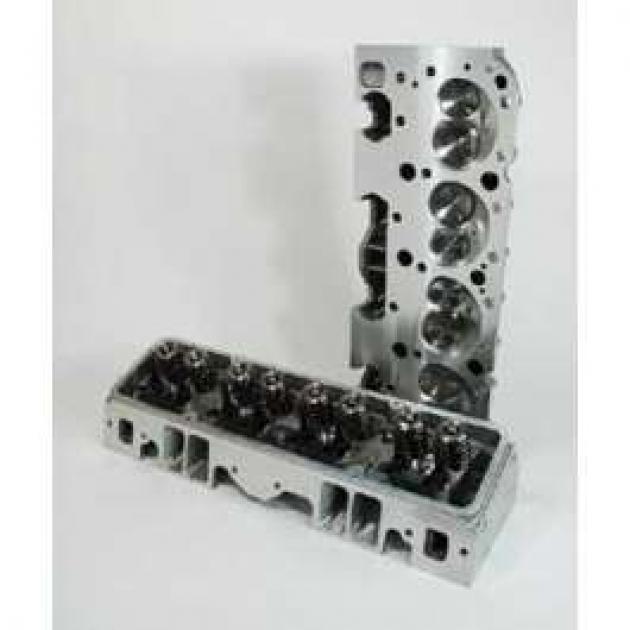 Full Size Chevy Cylinder Heads, Small Block, Angle Plug, Aluminum, Patriot Performance, 1958-1972