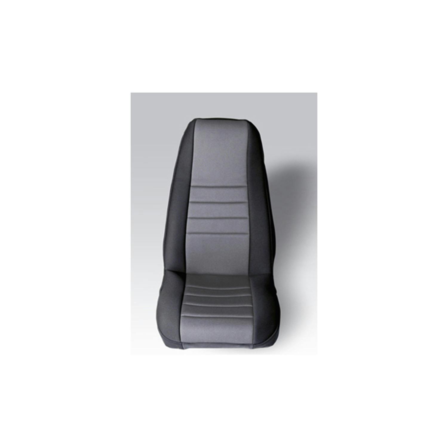 Rugged Ridge 13212.09 Neoprene Front Seat Covers; Gray; 76-90 Jeep CJ/Wrangler YJ
