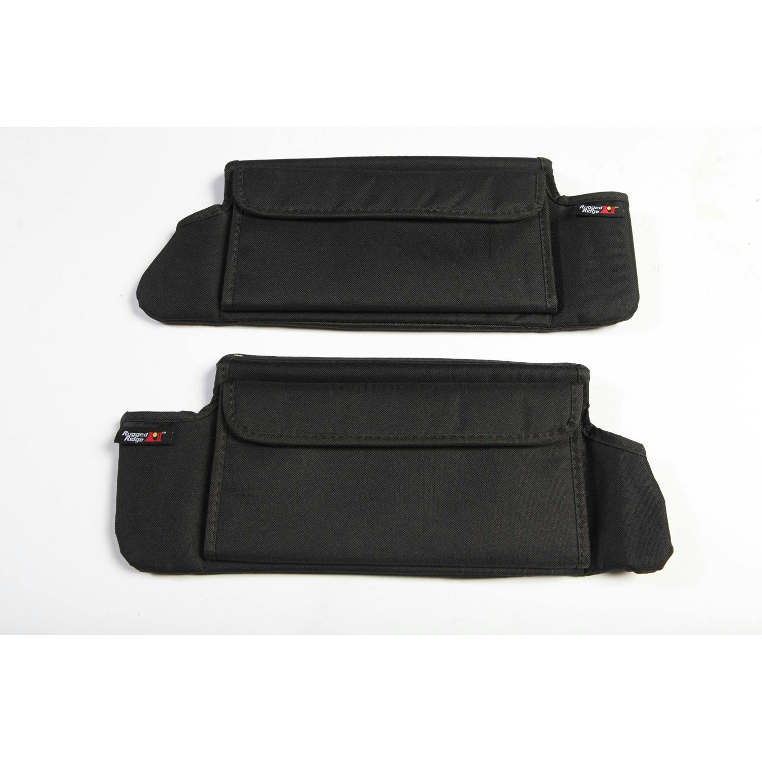 Rugged Ridge 13305.07 Sun Visor Organizers; Black; 07-09 Jeep Wrangler JK