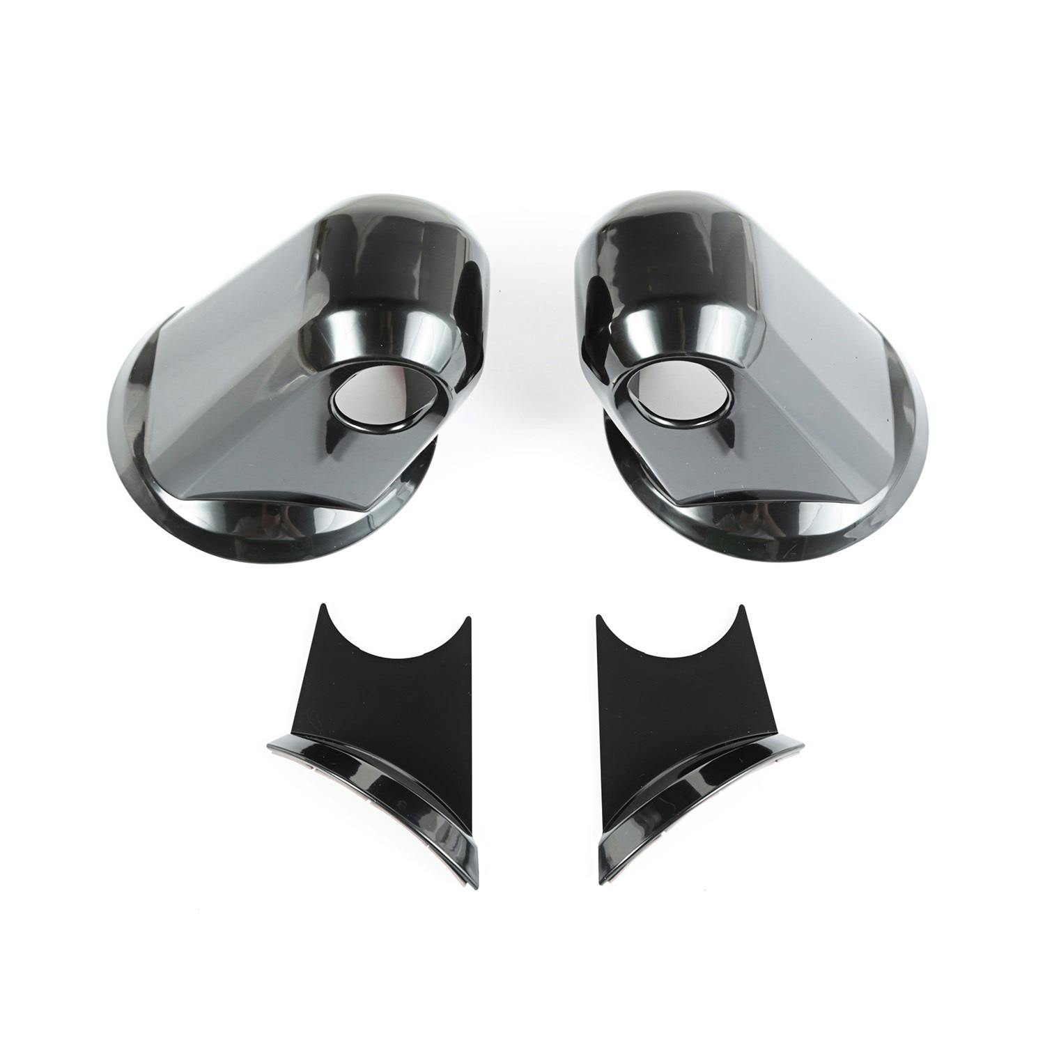Rugged Ridge 13311.05 Mirror Arm Covers; Black; Paintable; 07-17 Jeep Wrangler JK/JKU