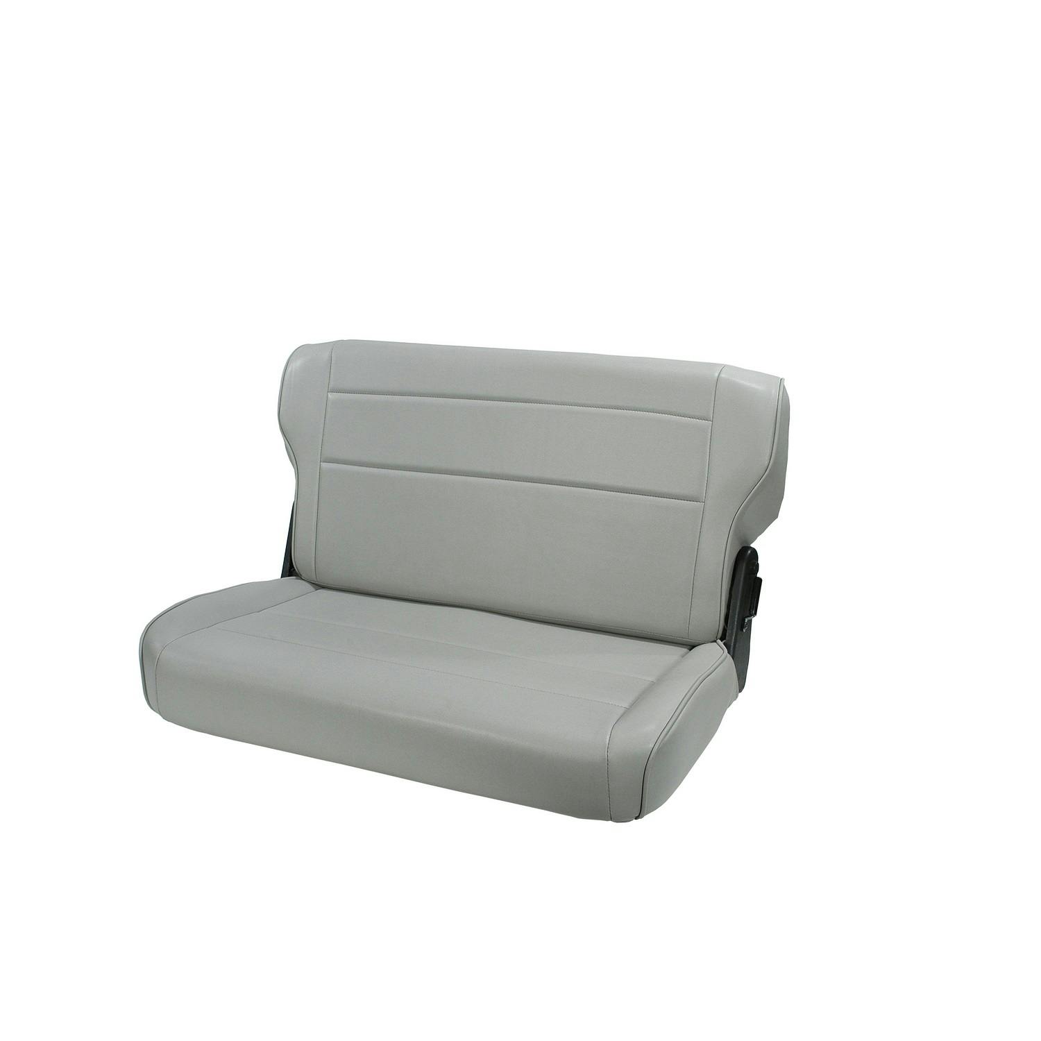 Rugged Ridge 13462.09 Fold and Tumble Rear Seat; Gray; 76-95 Jeep CJ/Wrangler YJ