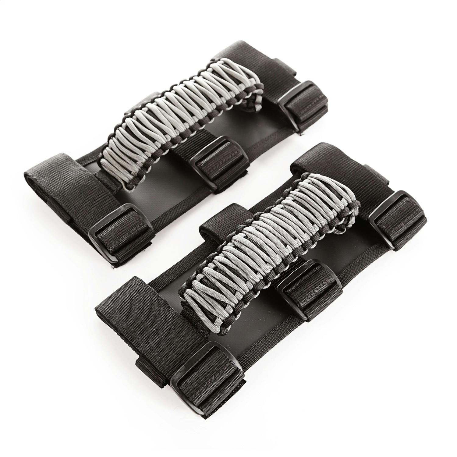 Rugged Ridge 13505.32 Paracord Grab Handles; Gray/Black; Pair