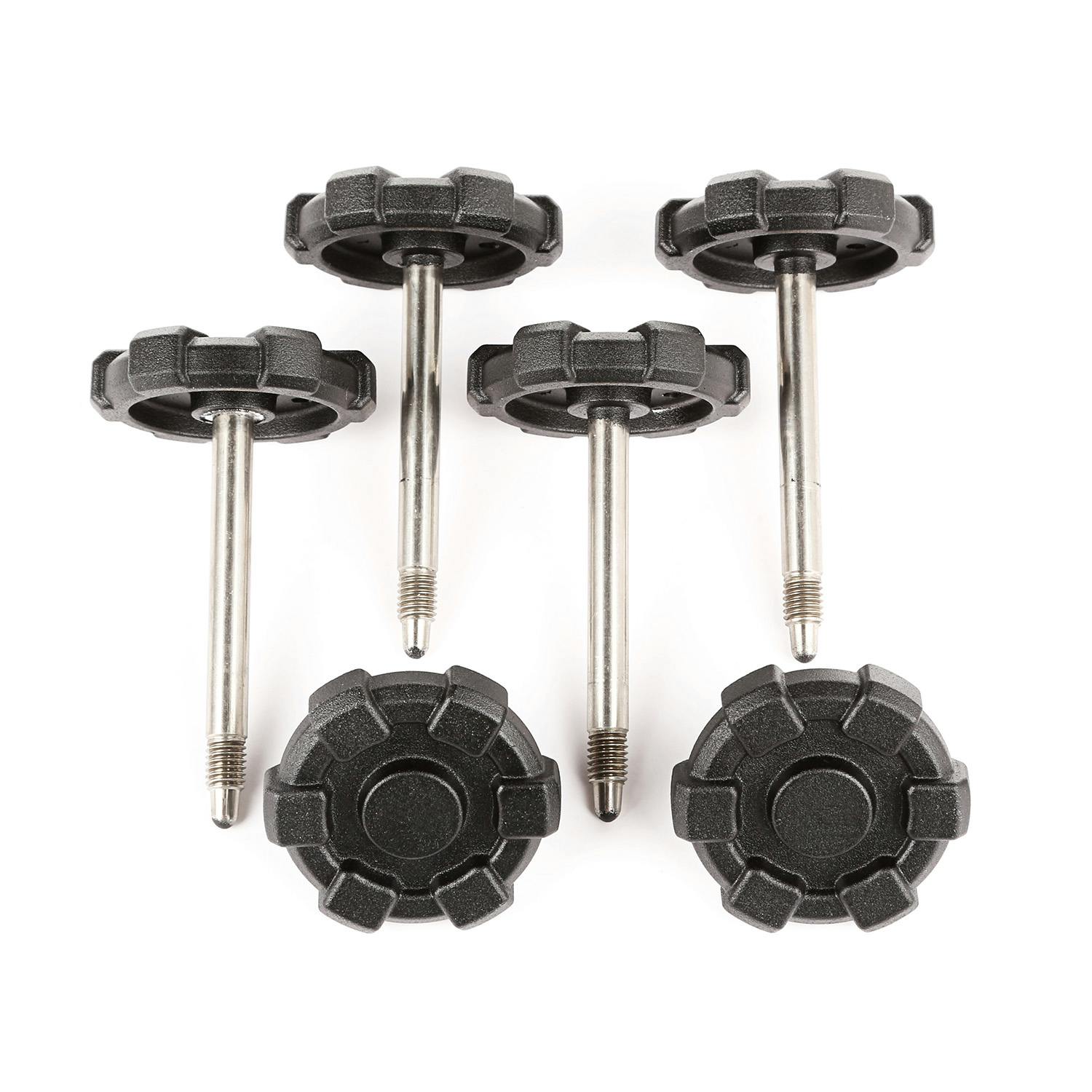 Rugged Ridge 13510.14 Elite Door Surround Knobs; 4-Door; 07-17 Jeep Wrangler JK