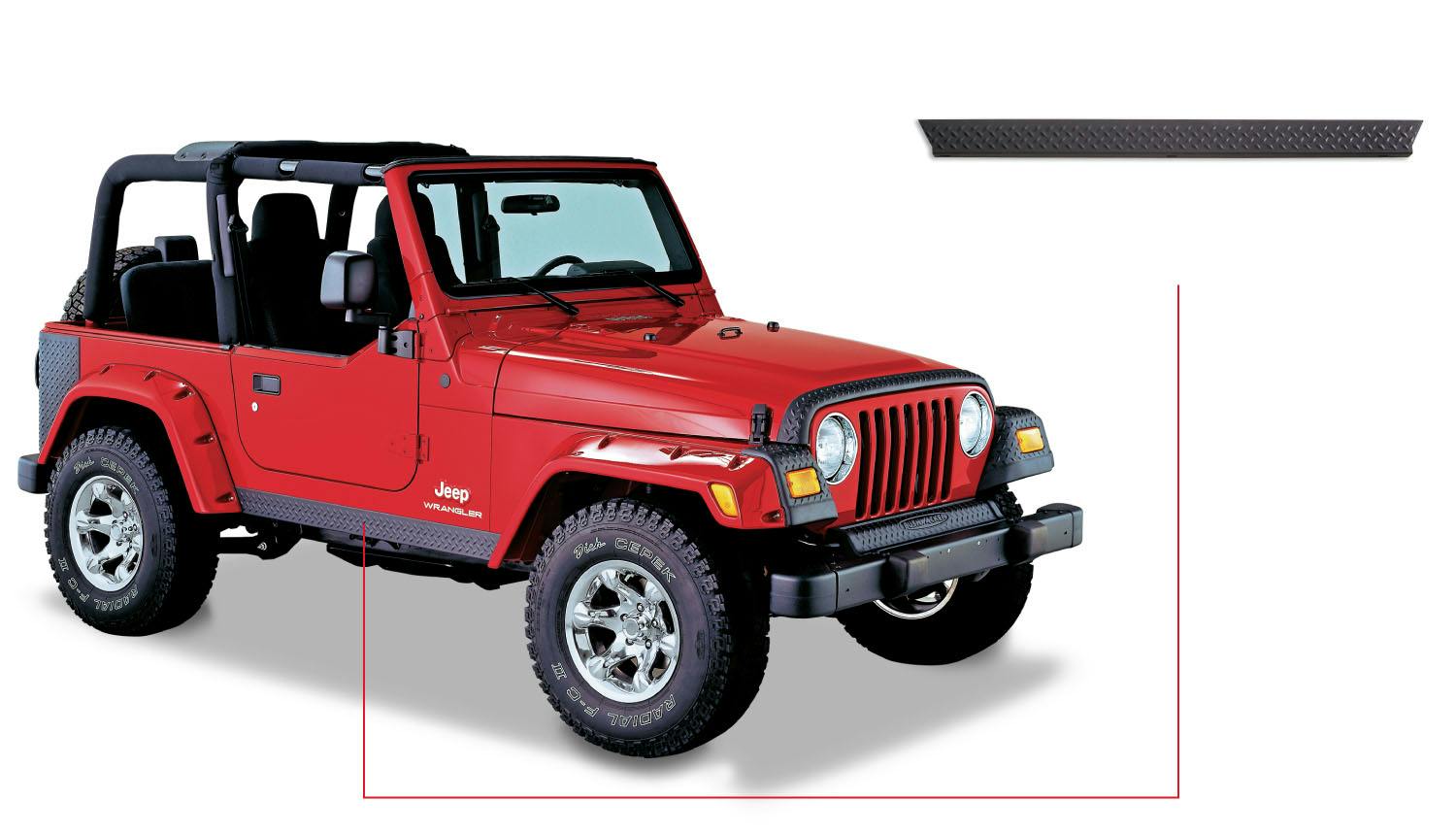 Bushwacker 14002 Trail Armor Side Rocker