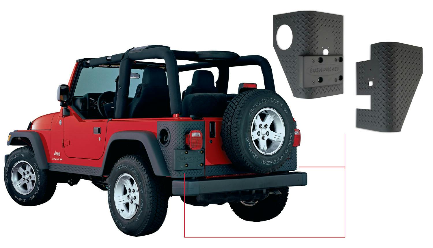 Bushwacker 14004 Trail Armor Rear Corner