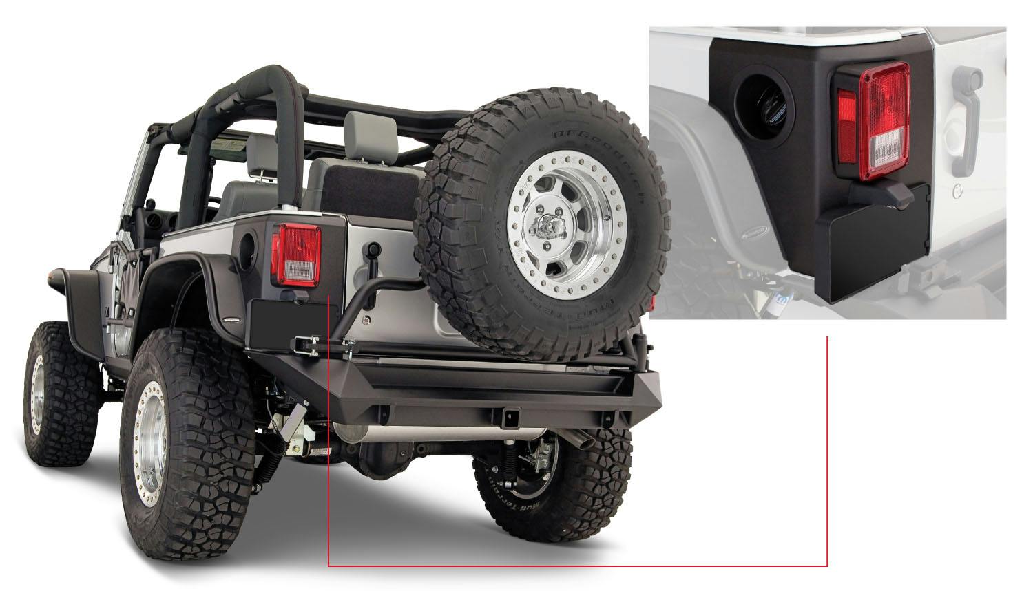 Bushwacker 14009 Trail Armor Rear Corner