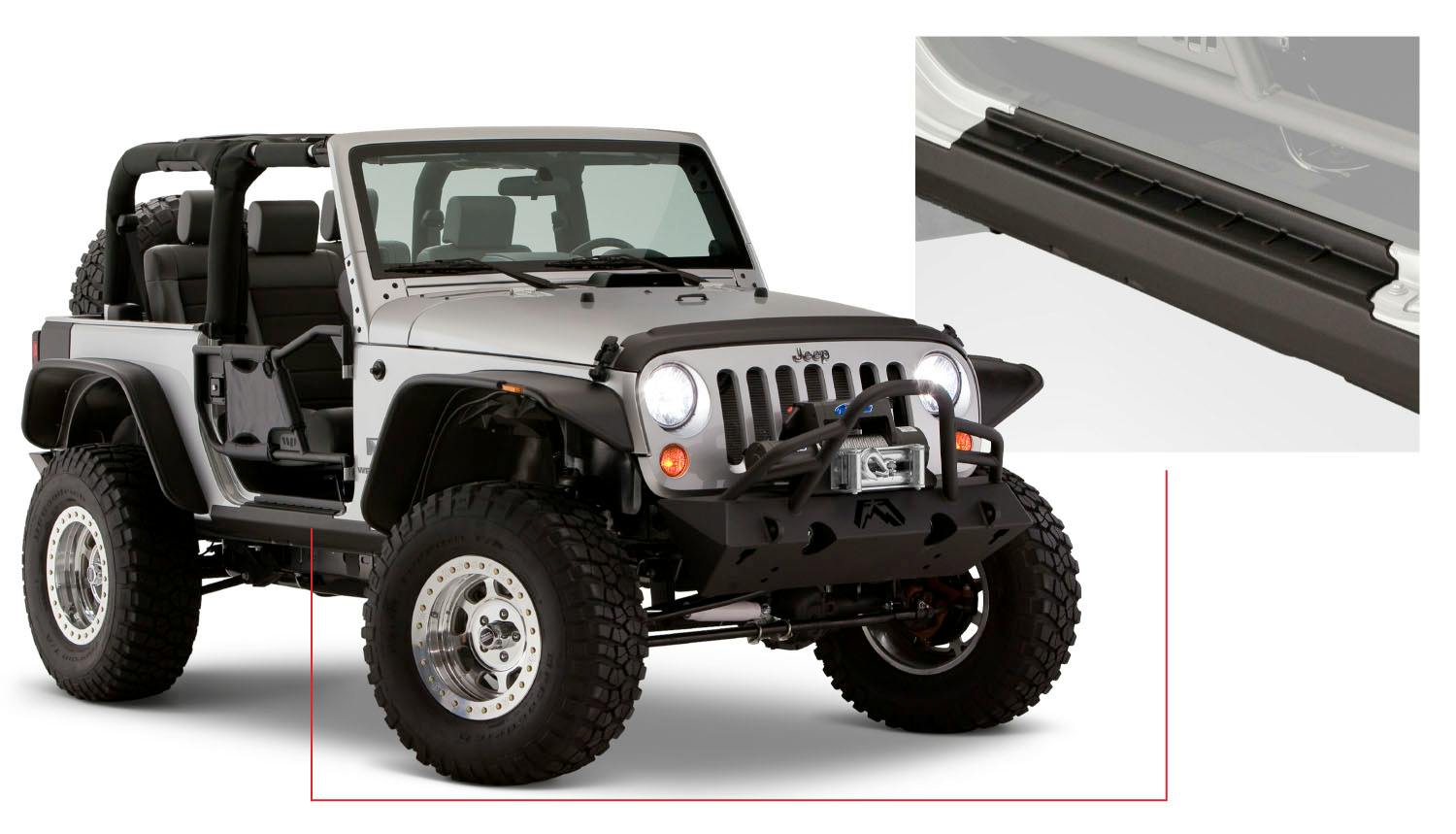 Bushwacker 14011 Trail Armor Side Rocker