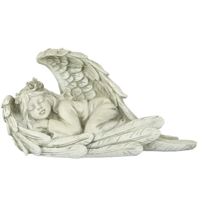 16″ Sleeping Heavenly Angel Outdoor Garden Statue for Memorials and Remembrance