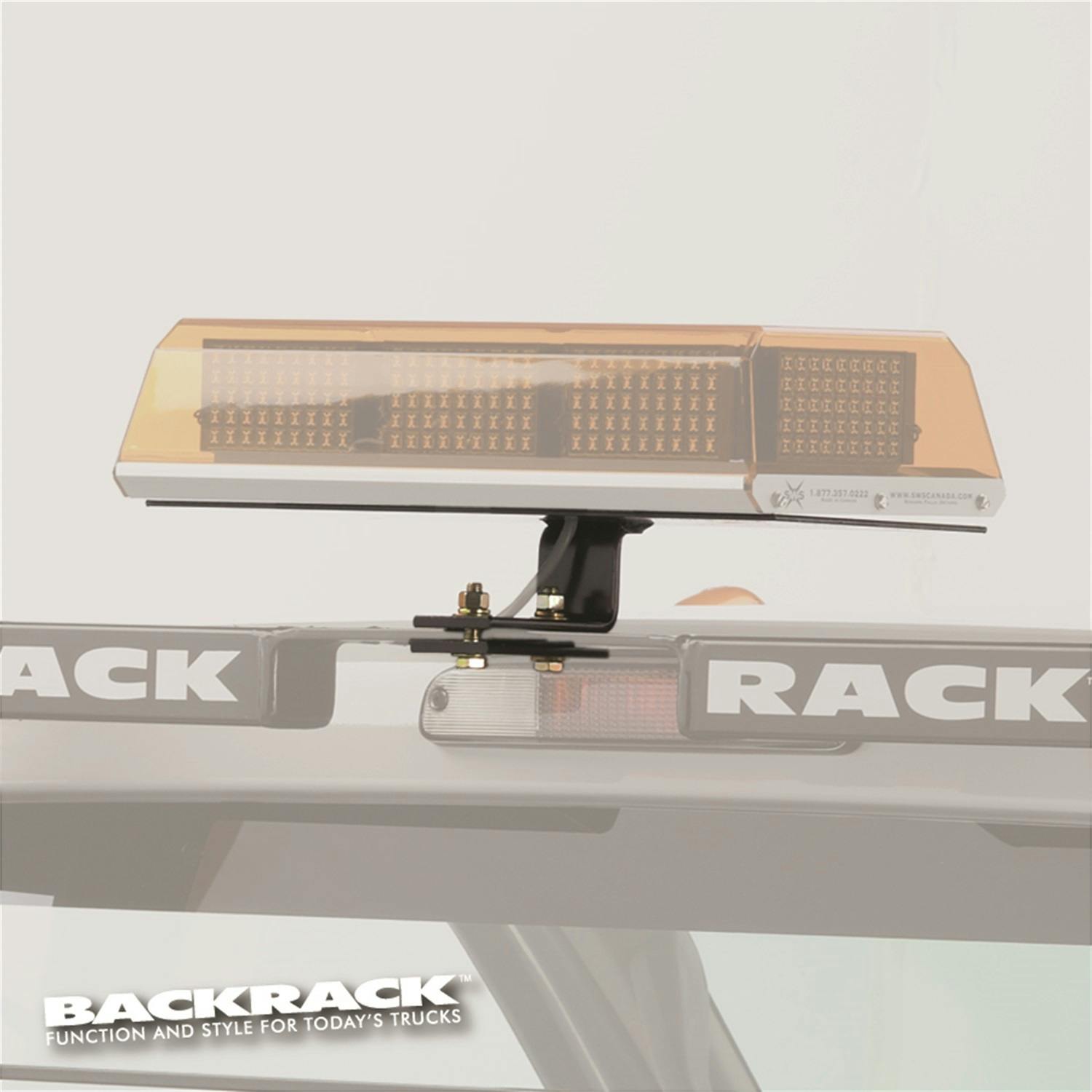 BACKRACK 91002REC Utility Light Bracket; Universal; 16in. X 7in. Rectangle, Center Mount