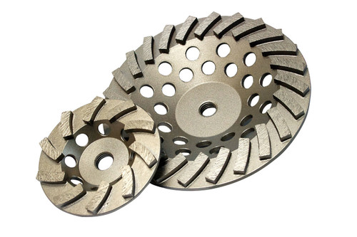 Delux-Cut Spiral Turbo Cup Grinders - 5" x 7/8"