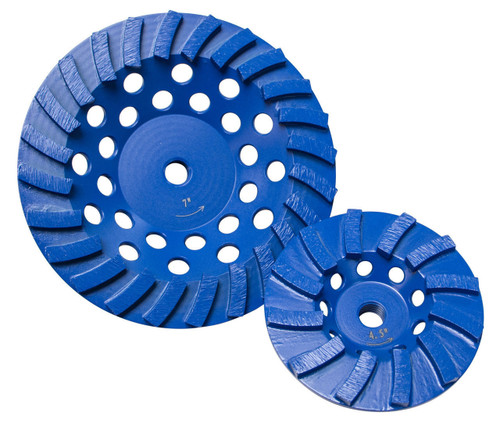 Star Blue Spiral Turbo Cup Grinders - 5" x 5/8-11