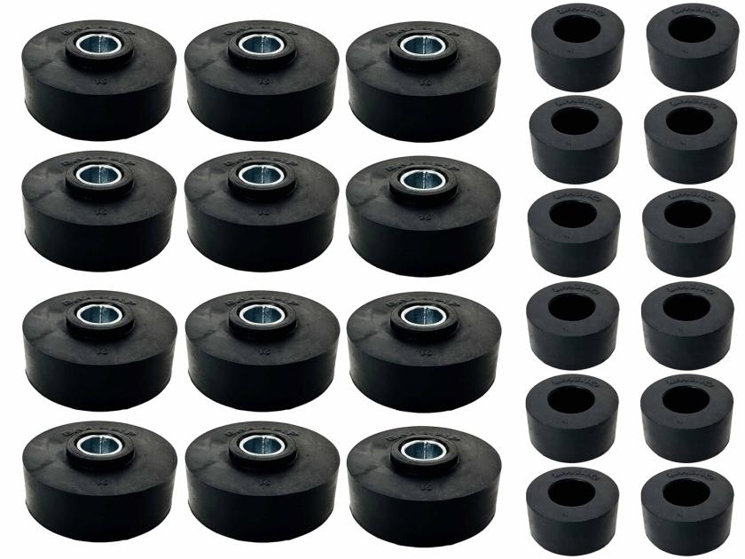 Auto Pro USA 1960-1964 Chevrolet Impala Body Mount Bushing Set, Includes All Mounting Bushings BM1012
