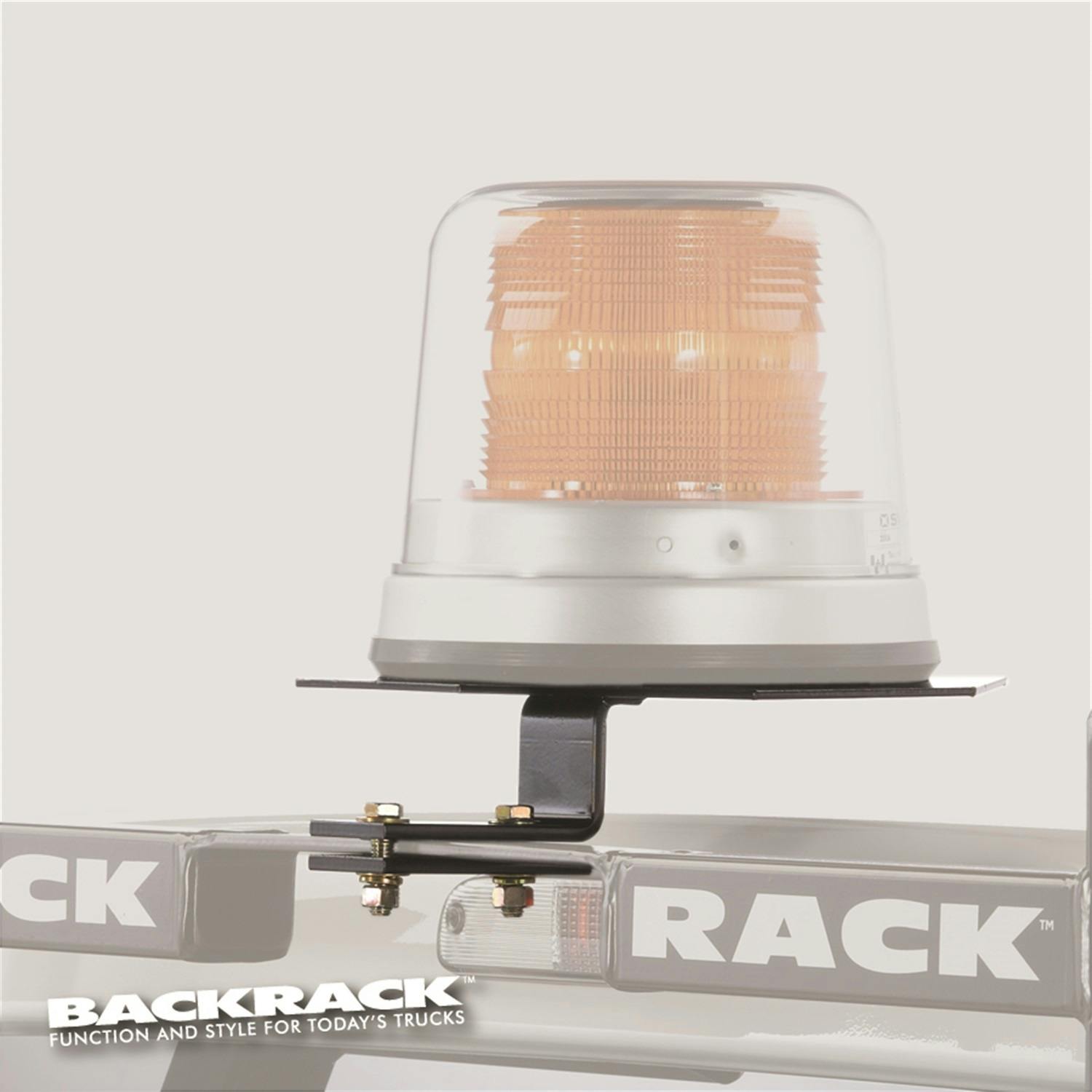 BACKRACK 91002 Utility Light Bracket; Universal; Black; 10.5 In. Base, Center Mount