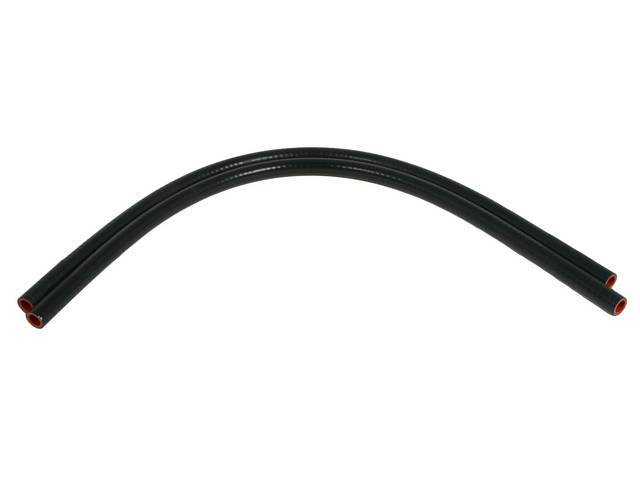 Silicone Heater Hose Set, Black Silicone