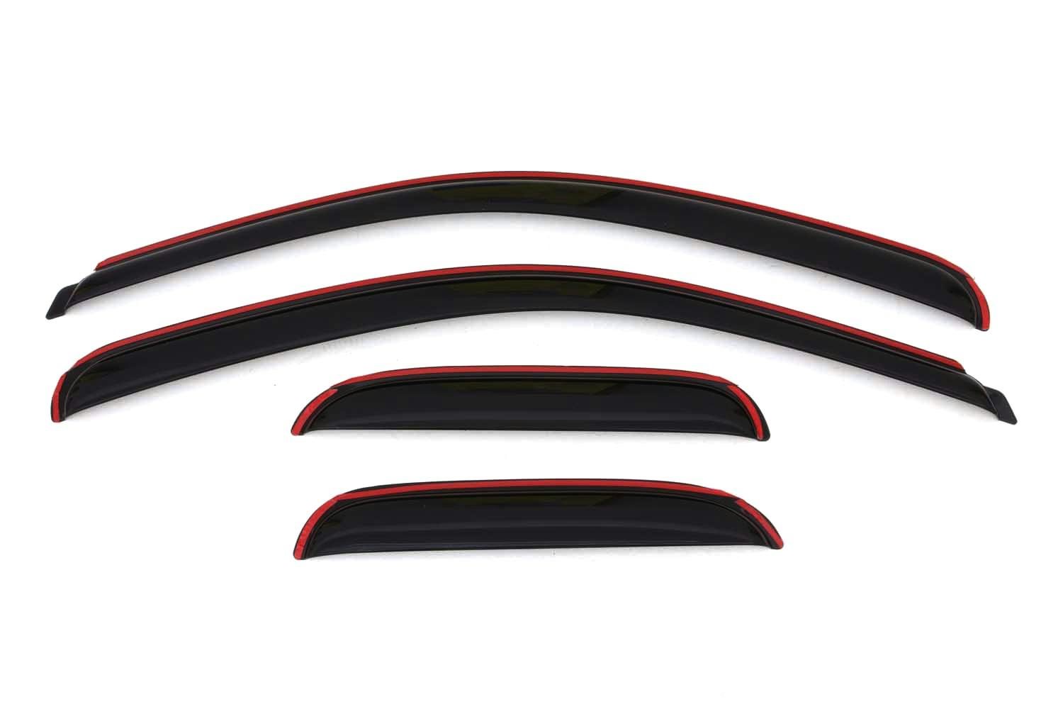 AVS 194040 Ventvisor Deflector; Smoke; In-Channel; 4 pc.
