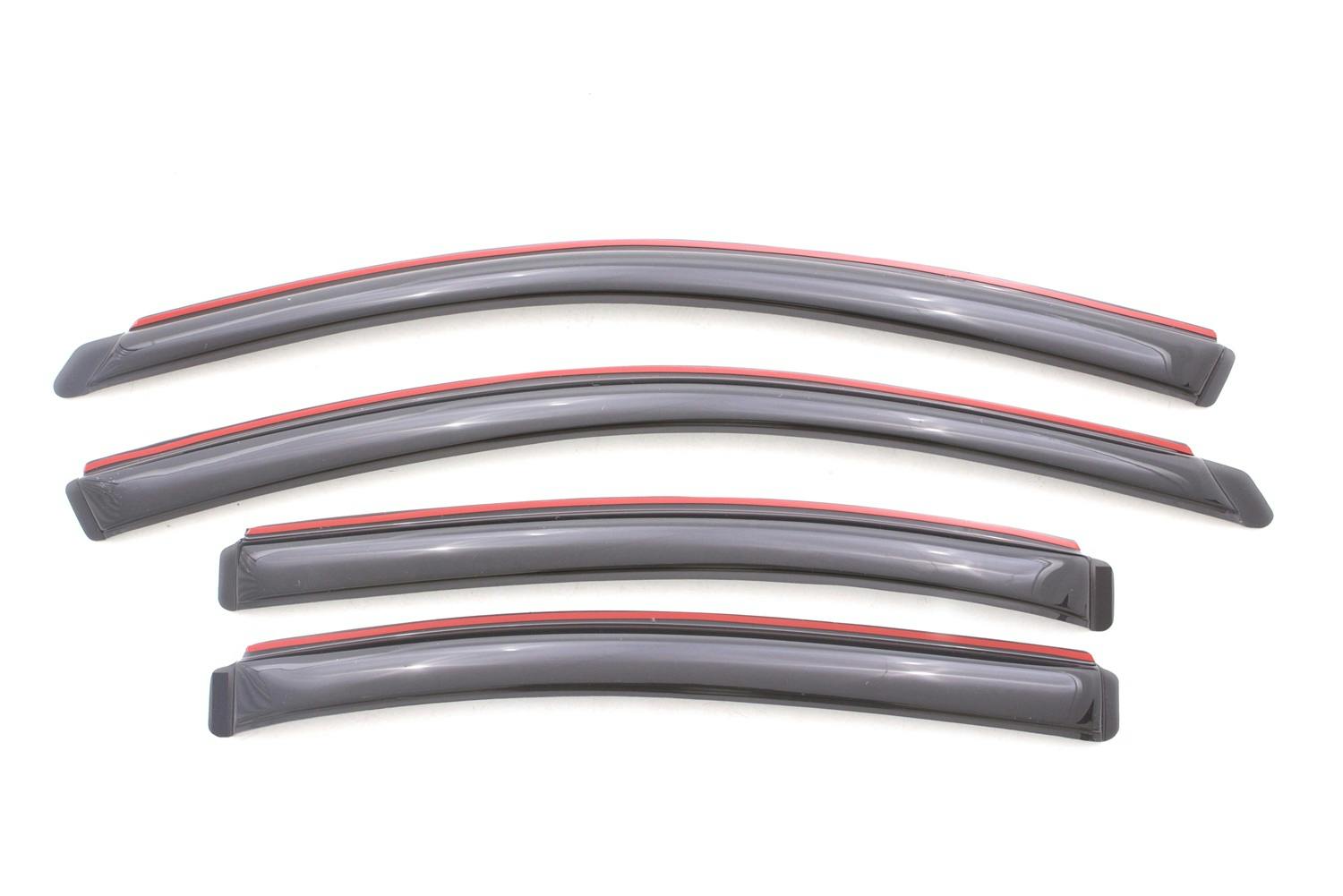 AVS 194100 Ventvisor Deflector; Smoke; In-Channel; 4 pc.