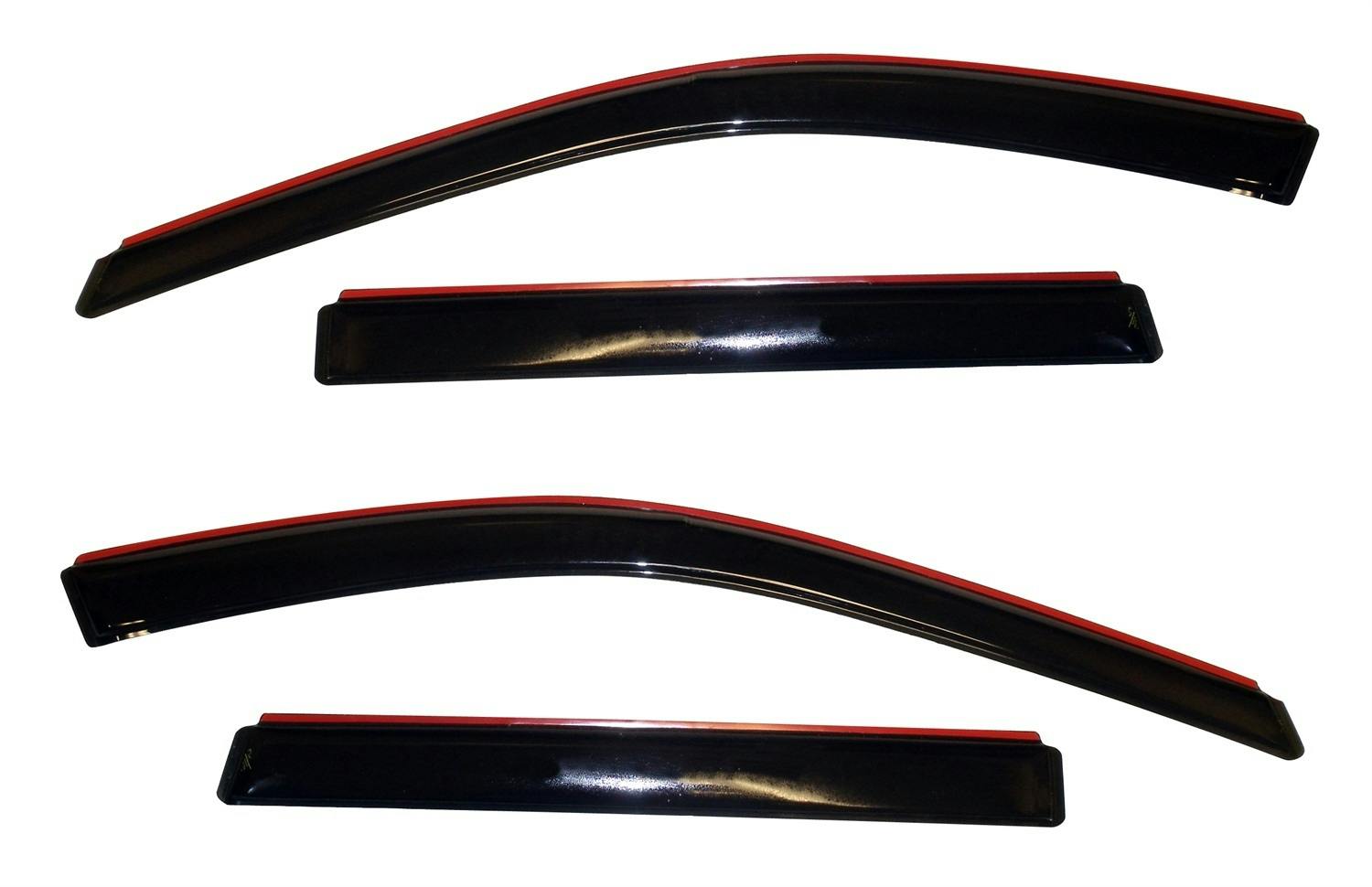 AVS 194252 Ventvisor Deflector; Smoke; In-Channel; 4 pc.