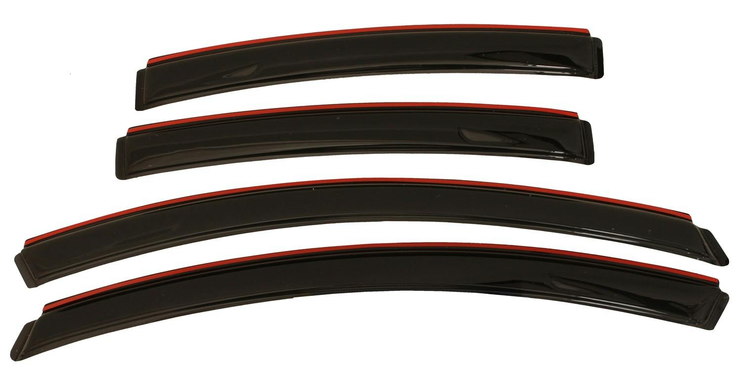 AVS 194275 Ventvisor Deflector; Smoke; In-Channel; 4 pc.