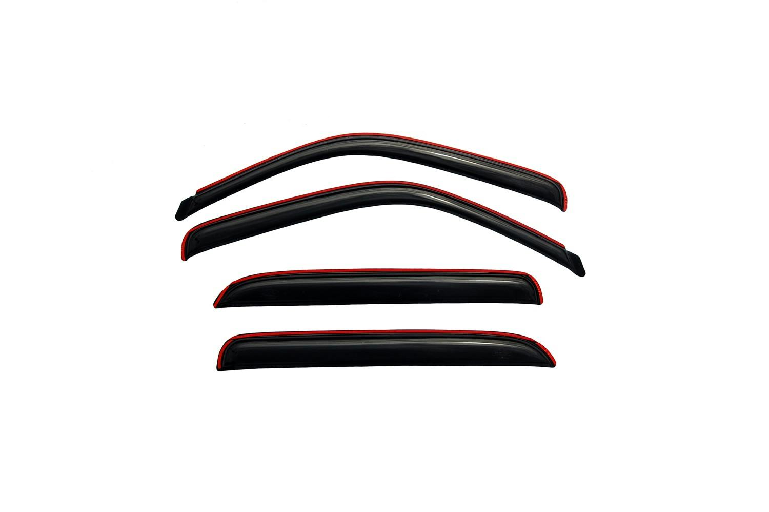 AVS 194355 Ventvisor Deflector; Smoke; In-Channel; 4 pc.