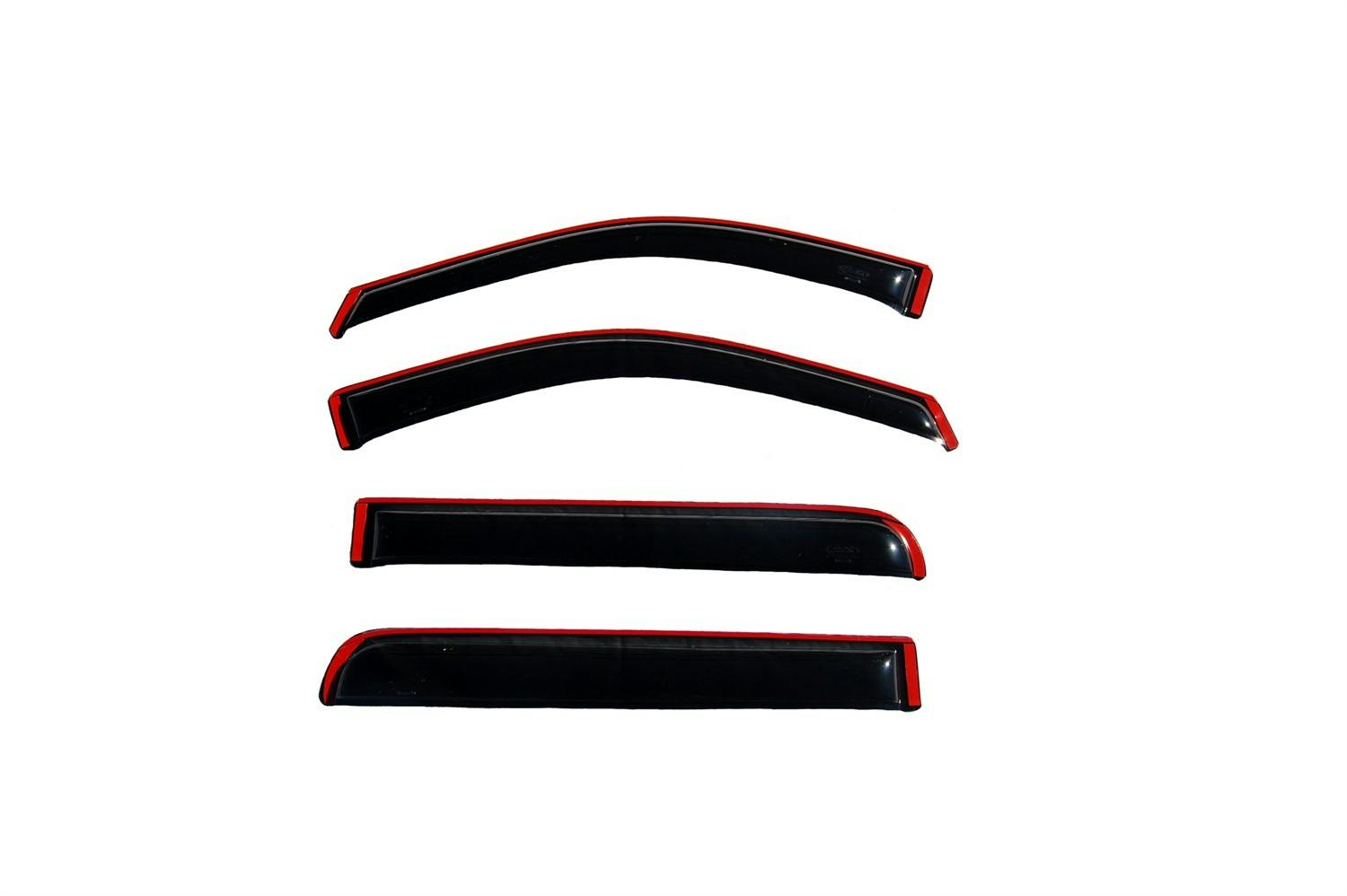 AVS 194443 Ventvisor Deflector; Smoke; In-Channel; 4 pc.