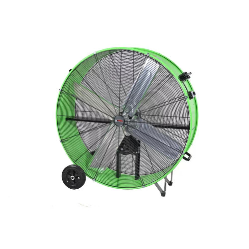 K Tool International 42" Belt Drive Drum Fan Green