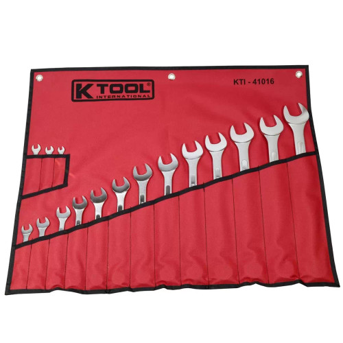 K Tool International WRENCH SET COMBINATION 16 PC