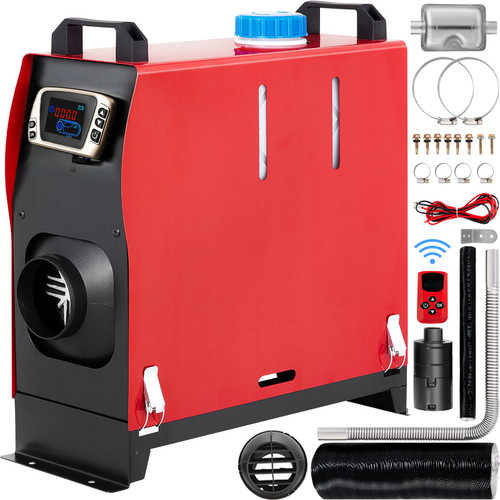 8KW Diesel Air Heater Muffler Diesel Heater 12V 8000W Diesel Parking Heater Remote Control Remote Control with LCD Switch for Car Bus Trucks Motor-Home and Boats