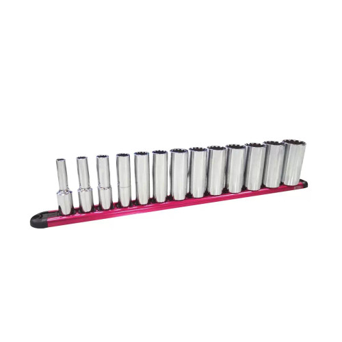 K Tool International SOC SET 3/8" DR SAE DEEP SPLINE 13PC (Discontinued)