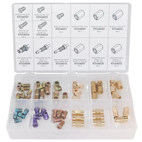 K Tool International 64 PC BRAKE LINE FITTING KIT
