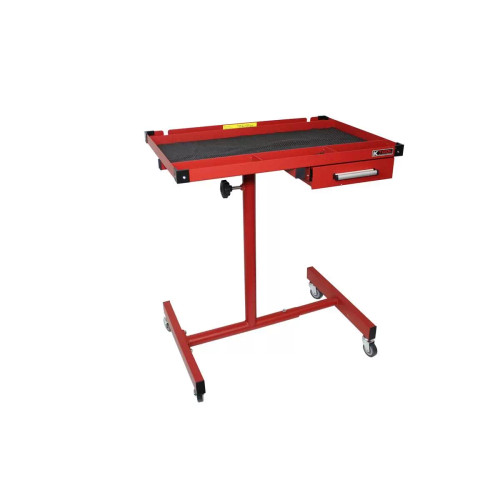 K Tool International 30" Adjustable Work Table Matte Red