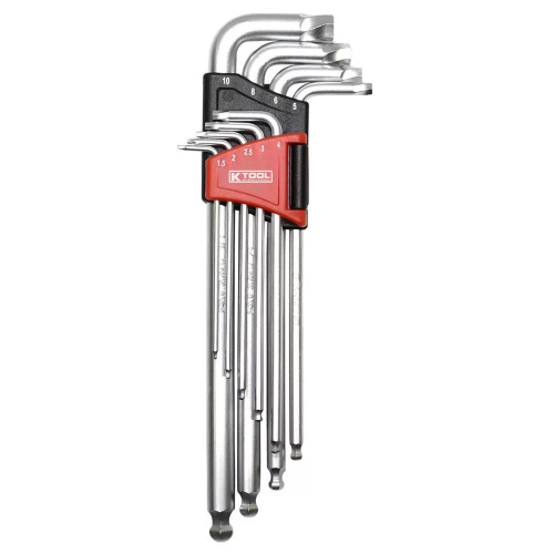 K Tool International Damaged Hex Screw Removing Allen Key Set 9Pc