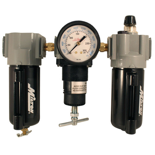 Milton™ 3/4" NPT Metal FRL Trio