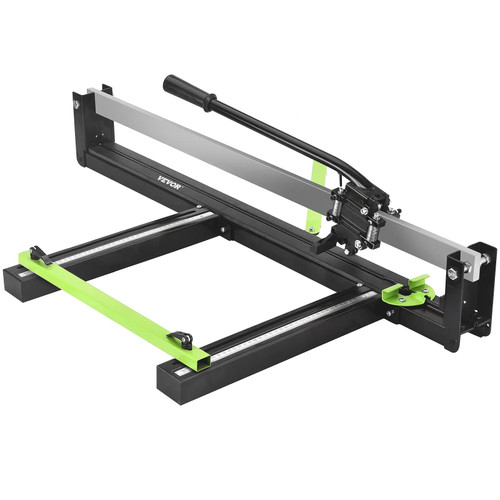 Tile Cutter, 31 Inch Manual Tile Cutter, Tile Cutter Tools w/Precise Laser Positioning & Anti-Sliding Rubber Surface Single Rail & Bracket, Snap Tile Cutter for Porcelain Ceramic Industry