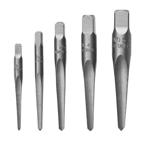 K Tool International Heavy Duty Damaged Screw Remover Set 5Pc