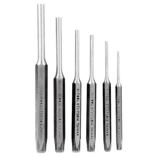 K Tool International 6-Piece Pin Punch Set