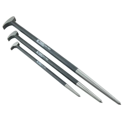 K Tool International Roll Head Ladyfoot Pry Bar Set 3 Pc